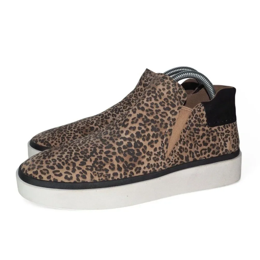 DV‎ Dolce Vita Vinni Microsuede Cheetah Chelsea Fashion Sneakers Women's 8.5
